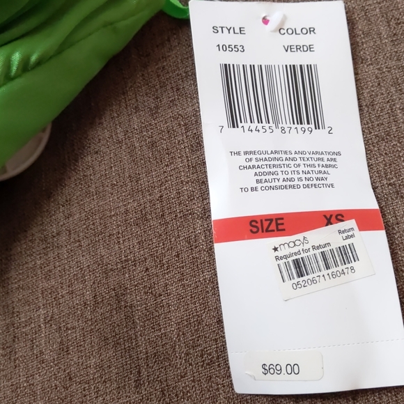 Green cocktail dress size XS. New with tags - Picture 5 of 5